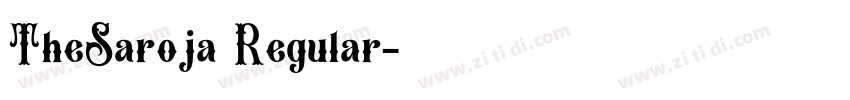 TheSaroja Regular字体转换